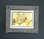 Vintage Walt Disney Christmas Card 1936 Pin Mickey 75 Yrs Coca Cola 2 3 8 x2 