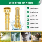 4pc Heavy Duty Pressure Hose Nozzle Adjustable Twist Garden Hose Nozzle 3 4 