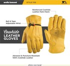 One Pair Wells Lamont Men s Leather Work Gloves Cowhide Leather  New