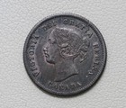 1872 2 2 H Canada Queen Victoria Silver 5c 5 Cents Coin  f14