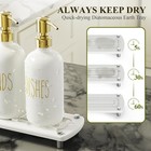 Kitchen Soap Dispenser Set Ceramic Gold Pump Sponge Holder Zyq-tc Hmj Cisily