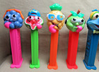 Sour Fruit   Muppets Pez Dispenser Lot Vintage Kermit Gonzo Fozzie Bear Panda