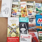 Vtg Travel Map   Brochure Lot Us   Canada Road Trip Souvenirs Gas Station 1960s