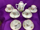 Rare Vintage Upsala Ekeby Karlskrona Child s Tea Set Teapot Cups Sweden    410
