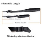 Morneve Saxophone Neck Strap Soft Padded Sax For Alto Tenor Black 