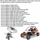 For Arctic Cat Wildcat 1000 Trail 1000 Utvs Secondary Drive Clutch 0823-461