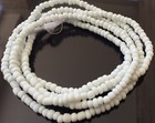 Fine Vintage Opaque White Matching 4mm Glass Beads Trade Beads-ghana 