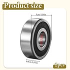 2pcs 6200 Rs Ball Bearings 10x30x9mm Deep Groove Sealed Ball Bearing Stable P   