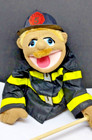  2  Lot Melissa   Doug Hand Puppets W  Sticks  chef   Fireman    super Nice  