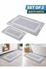 Super Water Absorbent Bath Mat Non-slip Quick Dry Bathroom Shower Rug  Set Of 2