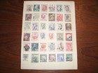 Czechoslavakia Collection  5 Old Album Pages  150   Stamps