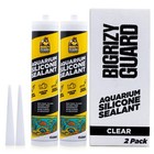 Clear Aquarium Silicone Sealant 2 Pack - 100  Waterproof  Non-toxic  Fast Cure 