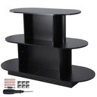 55in W X 23 6in D X 35in H 3 Tier Oval Display Table Display Rack For Stores