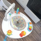 Baby Activity Center Jumper Exersaucer W  Toys Rotating Seat White blue Multi