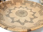 Spectacular Clean   Large 13 5  D C1890s Antique Apache Indian Tray Form Basket
