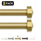 1-2 Pack Telescoping Double Curtain Rods  5 8 In Diameter Drapery Rods 28 -120 