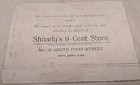  very Rare  Lgvictorian Trade Card Shively s 9- Cent Store  San Jose  California
