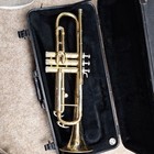 Conn Bb Standard Trumpet Brass Gold Lacquered W  Case  Mouthpiece