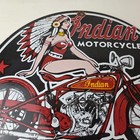 Vintage Indian Motorcycles Sign - Gas Station Service Dealership Ad Sign