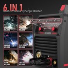 250a 6-in-1 Mig Welder 110 220v Digital Pulse flux spool tig stick Aluminum