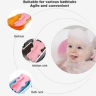 Soft Infant Bath Sponge Skid Proof Baby Bath Mat Newborn Odor Free  pink 