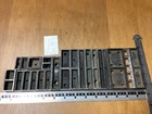 Metal Letterpress Furniture - 22 Pieces  All Metal - Smaller - Lot F