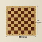 Tournament Chess Board 20 Inch  Folding Roll Up Chess Mat Only No Pieces    