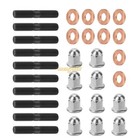 Cylinder Head Studs Acorn Nuts Washers For Yamaha Banshee 350 Yfz350 1987 - 2006