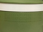 Olympian Therm-o-ware Mcm Avocado Green Vintage Ice Bucket With Lid And Handle