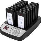 Wireless Restaurant Paging System With 16 Coaster Pagers For Efficient Service