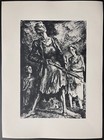 Poland Maurycy M  drzycki Tribute Fighters Ghetto Warsaw Photogravure 1955