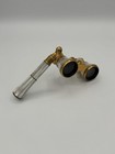 Lemaire Fabt Paris Mother Of Pearl Opera Glasses     Brass Folding Handle