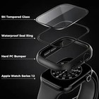 Tempered Glass Film Screen Protector Cover Case For Apple Watch Serie 12 46mm 42
