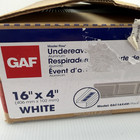 Gaf Undereave Vent Soffit Aluminum White 16  X 4  Master Flow Eac16x4w  36 Pack 