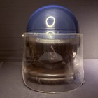 Vintage Police Riot Helmet Blue  size Medium  W  Removable Face Shield