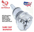 3mt Revolving Center 3mt Shank Self Centering 3 Jaw 65mm 2-1 2  Mini Lathe Chuck