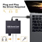 External Sound Card  Usb Audio Adapter With Volume Output And Bass Adjustment