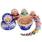 Russian Nesting Dolls For Kids Matryoshka Doll 15pcs Handmade Set