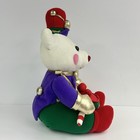 Vintage 1994 Avon Christmas Stuffed Animal Plush Bear Drummer Boy Silver Co  Duo
