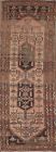 Vintage Geometric Hamedan Runner Rug 3 x9  Wool Hand-knotted Hallway Carpet