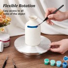 1pcs Aluminum Alloy Ceramics Turntable 19 6cm Rotate Turntable Sculpting Whee   