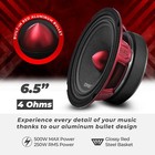 4x Ds18 Pro-x6 4bm 6 5  Midrange Speakers 500w Max Loudspeaker With Bullet 4 Ohm