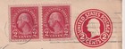 Usa To Austria   6   Mixed Franking   Washington Pair   Stationery   Vienna