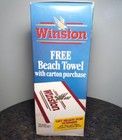 Nib  Vintage 1990s Rj Reynolds Winston Cigarettes Advertising Promo Beach Towel