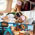 Silk Sleep Mask     2 Pack Silk Eye Mask For Sleeping  Adjustable Strap  100  Blac