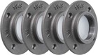 1-1 2  Floor Flange  4-pack Malleable Iron Pipe Flange For Industrial Vintage   