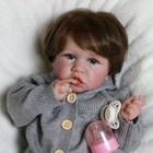 22 In Realistic Reborn Baby Dolls Vinyl Silicone Lifelike Newborn Girl Doll Gift