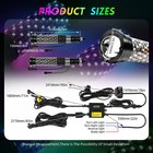 Pair 1ft Laser Fat Whip Light Rgb Spiral Antenna Chasing For Can-am X3 Atv Utv
