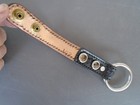Triple K Black Basketweave 1  Leather Baton Ring Holder Carrier  169 Hidden Snap