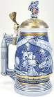  avon  Beer Stein  conquest Of Space  Astronaut Moon Pewter Lid 1991 In Box